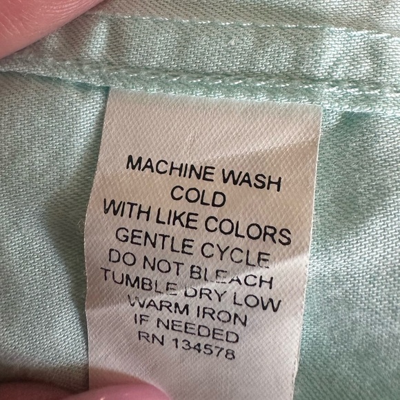 Vineyard Vines Slim Fit Tucker Shirt in Seafoam – men’s M - Picture 9 of 9